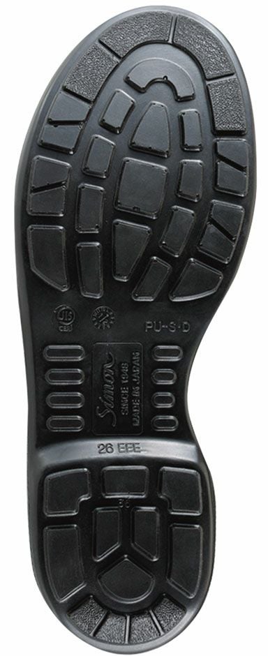 静電気防止】シモン安全靴（品名：黒静電靴）[7522-BLACK-SEIDENGUTU
