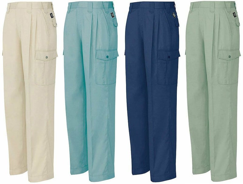 [春夏用]作業カーゴパンツ（帯電防止・ツータック）[AZ-5374]