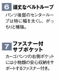 作業カーゴパンツの詳細部分の説明画像です！