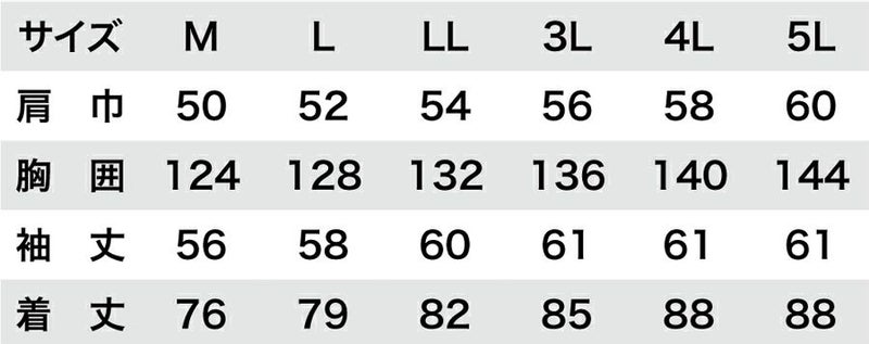 サイズ表