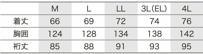 サイズ表
