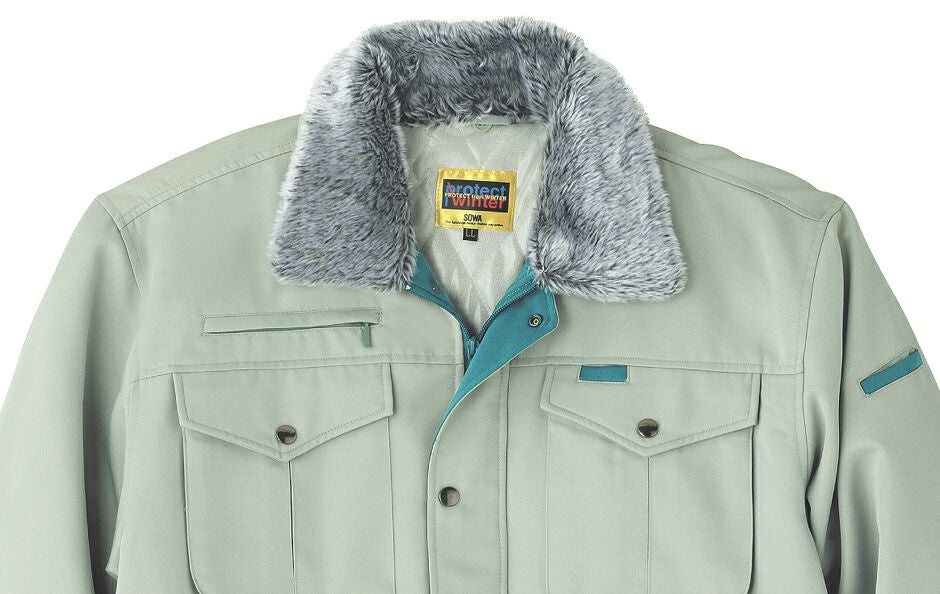 衿部分のアップ写真