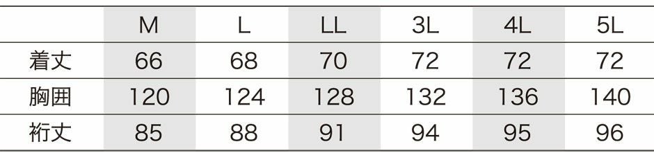 サイズ表