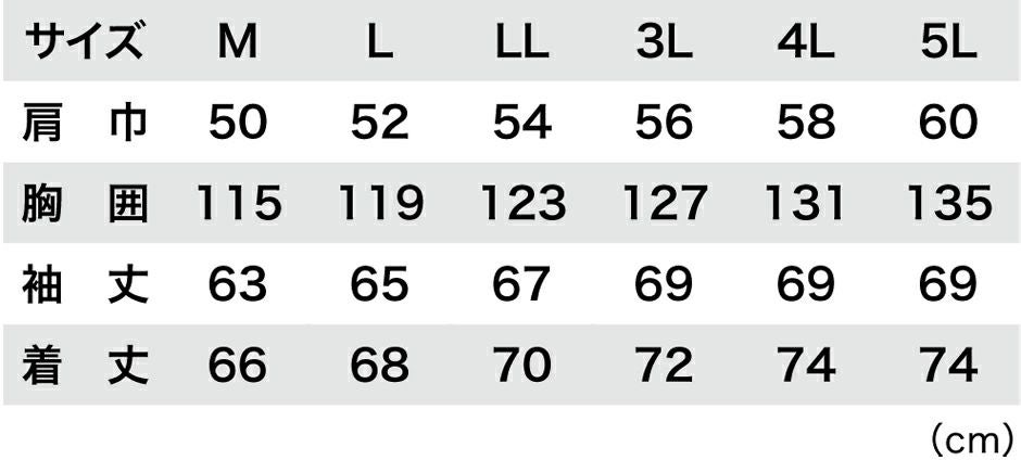 サイズ表