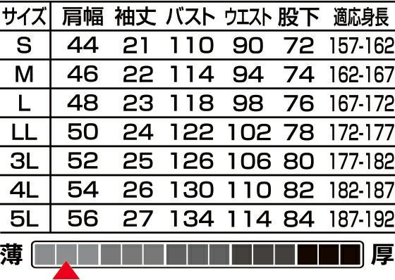 サイズ表
