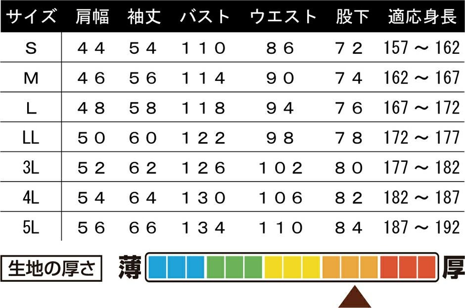 サイズ表