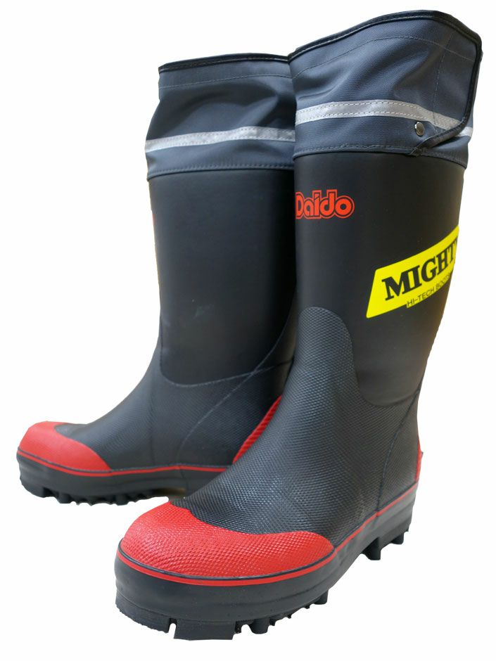 未使用品 ダイドー 総ゴム長靴 スパイク底 Daido NONSLIP キープNDX 27cm 札幌市厚別区 厚別店 品番：レンジャーマイティブーツNS）【日本製】スパイク安全長靴（鋼鉄