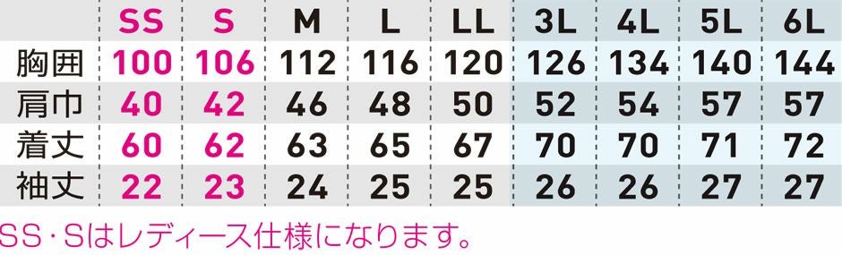 サイズ表