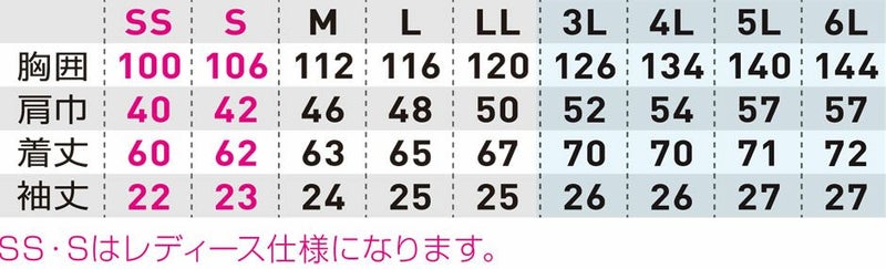 サイズ表
