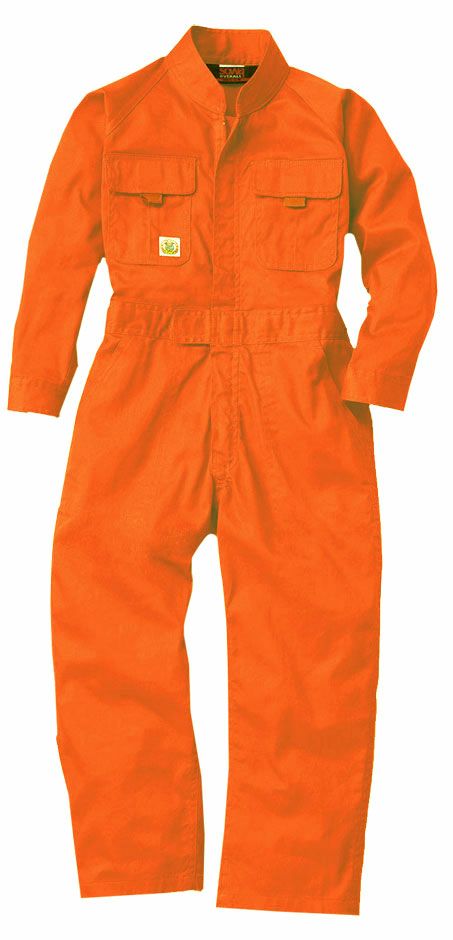 子供用】綿100％長袖カラーつなぎ服 [SOWA-9009]│名入れロゴ・ネーム
