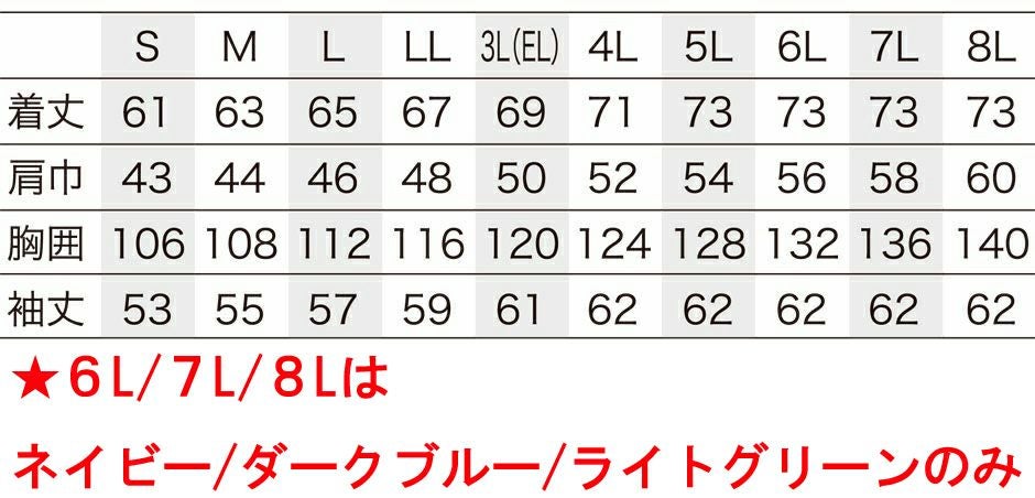 サイズ表