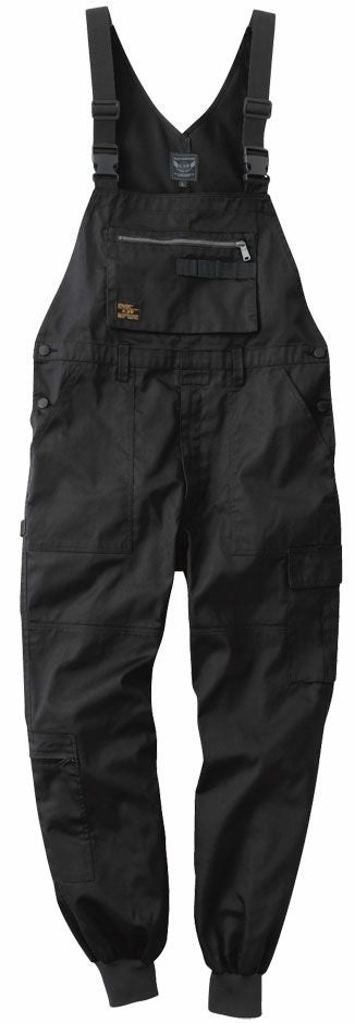 裾リブで足元すっきり】サロペットつなぎ服・オーバーオール［SOWA