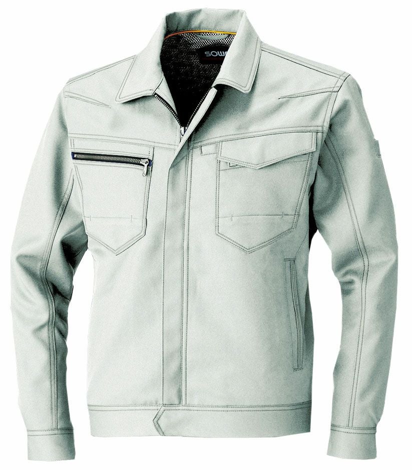 9663シリーズ】秋冬用・長袖作業服ブルゾン（ストレッチ・消臭） [SOWA