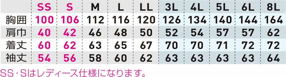 サイズ表