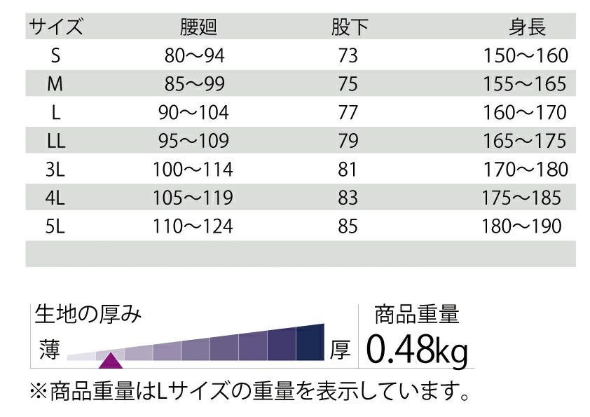 サイズ表