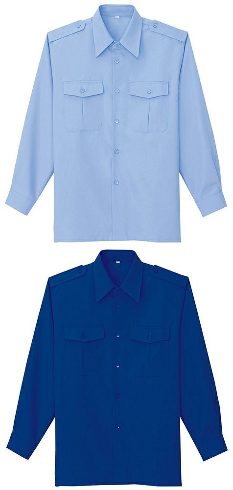 警備服・半袖シャツ(動きやすい)(耐光加工)(制電糸入) [AZ-67002]│名