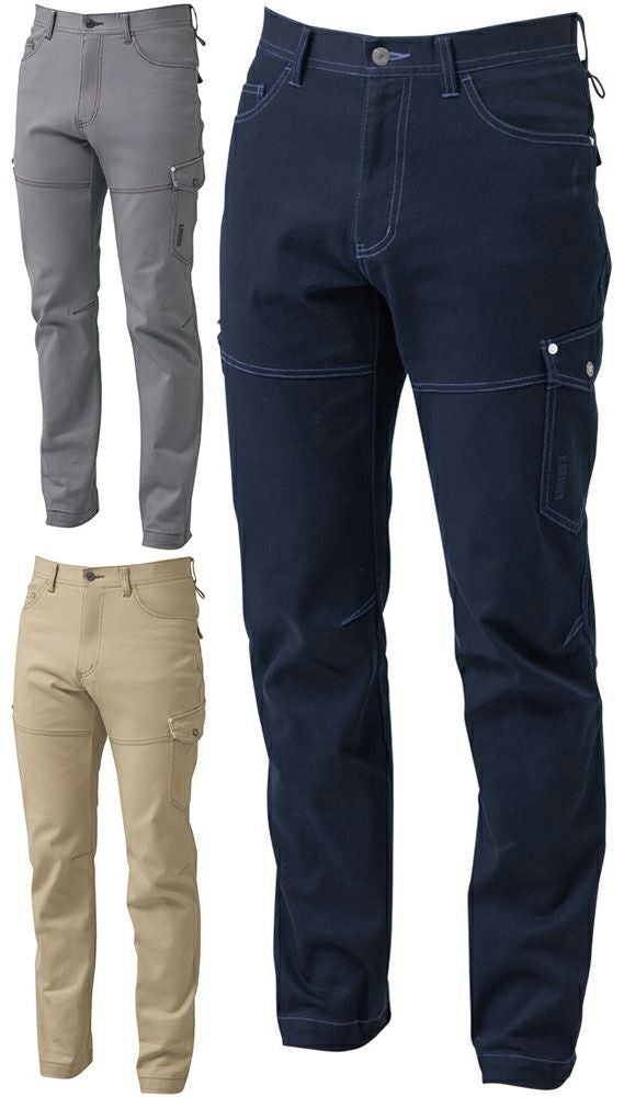 [1182シリーズ]カーゴパンツ（ノータック）（ストレッチ）（消臭テープ付） [SOWA-1182-08]