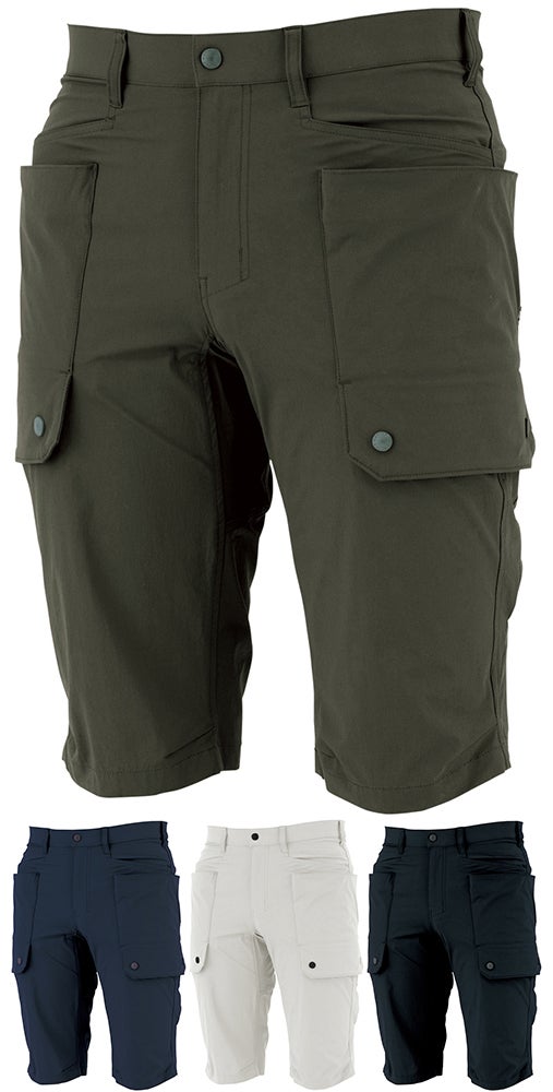 2229シリーズ・[春夏用]作業ハーフパンツ(2WAYストレッチ)(接触冷感