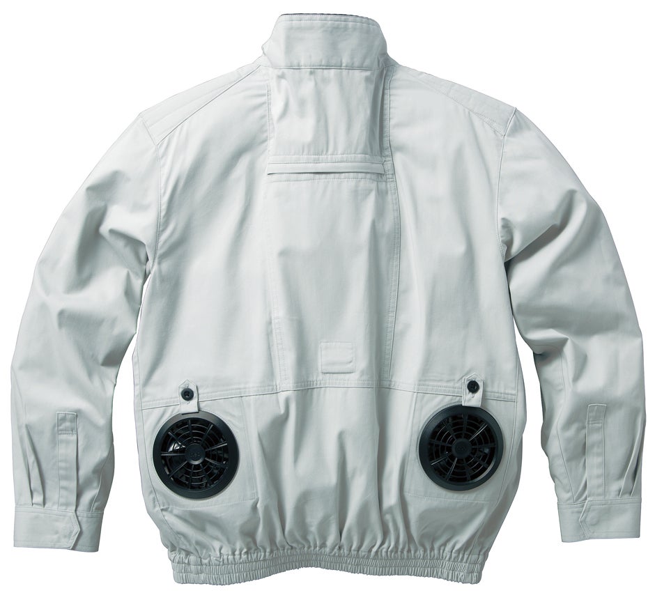 防炎＋制電】空調服・長袖ブルゾン（ハーネス対応）［KURO-258671