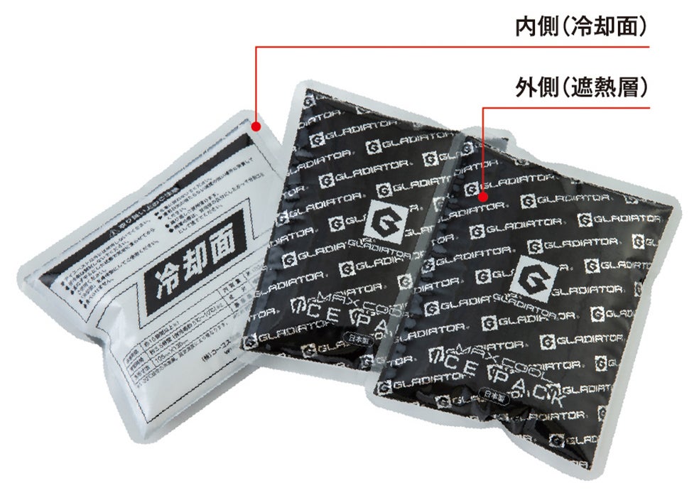 内側（冷却面）<br>外側（遮熱層）